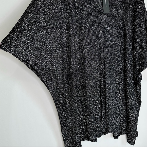 BCBG Max Azria Metallic Black Mesh Cover Up - Picture 4 of 6